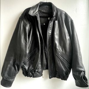 Coach Leather Bomber Jacket Vintage